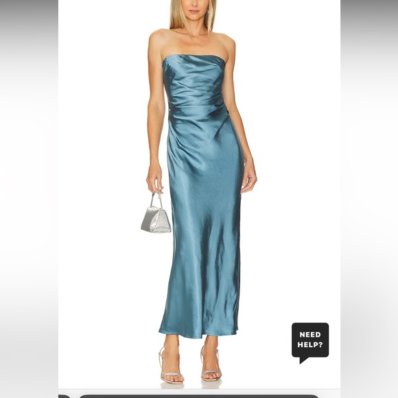 Revolve - Runway the Label Kristine Gown in Steel - Picture 1 of 2